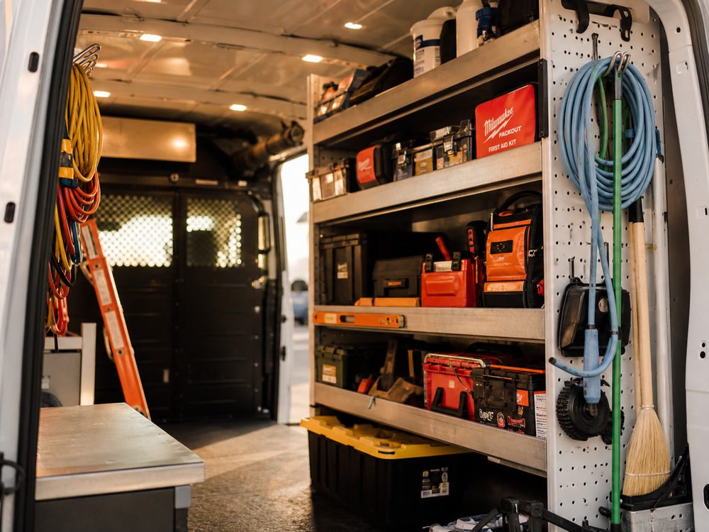 Roofing and home services trade at work